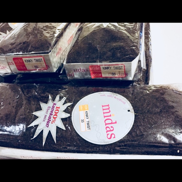 Midas Kinky Hair Extensions 100% Kanekalon LOTx3 - Picture 4 of 8